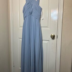 Azazie Light Blue One Shoulder Dress